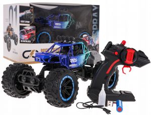 SAMOCHÓD ZDALNIE STEROWANY FUNKCJA DYMU AUTO TERENOWE R/C CRAWLER REAL ROCK