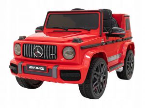 Mercedes AMG G63 dla dzieci Czerwony + Pilot + MP3 LED + Wolny Start + EVA
