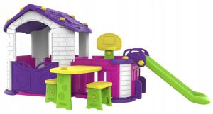 DOMEK OGRODOWY Plac zabaw dla Dzieci ZJEŻDŹALNIA KOSZYKÓWKA