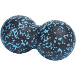 Podwójna piłka do masażu roller crossfit 16x8,5 cm niebieska