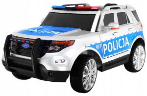 Samochód Elektryczny Radiowóz AUTO NA AKUMULATOR Pojazd POLICJA Dla dzieci