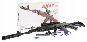 KARABIN SKS NA KULKI ŻELOWE + AKCESORIADUŻY KARABIN AK47 AUTOMAT ZESTAW KU