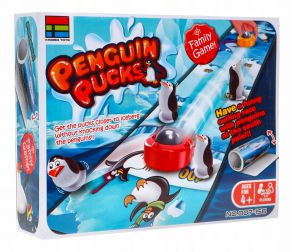 Gra zręcznościowa dla dzieci Curling z Pingwinami