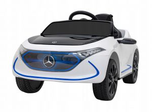 Mercedes Benz AMG EQA Biały + Pilot + 5-punktowe pasy + EVA + MP3 + LED