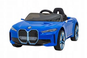 Autko BMW i4 Niebieski + Wolny Start + EVA + Ekoskóra + Audio LED + Pilot
